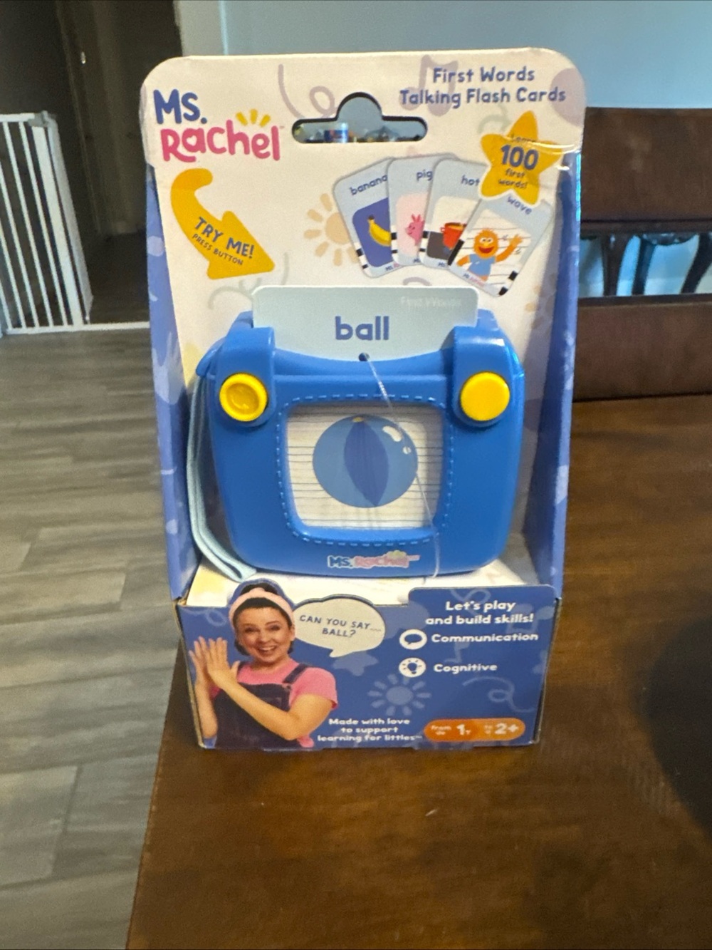 Rachel Blue First Words Talking Flash Card Player